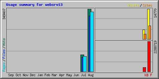 Usage summary for websrv13